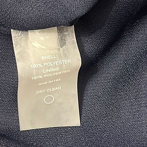 NWT Tommy Hilfiger Woman's Classy Red & Navy Blue Paisley Ruffle Midi A-line Dre - Picture 5 of 9